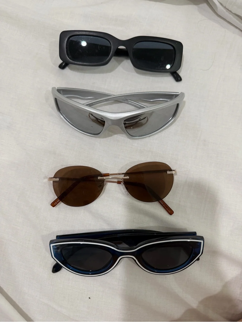 ASOS Assorted Sunglasses Pack - Black, Silver, Brown, Navy